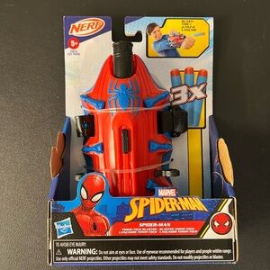 Nerf Marvel Spider-Man Thwip Tech Blaster Dart Launcher With Clip Wrist Strap